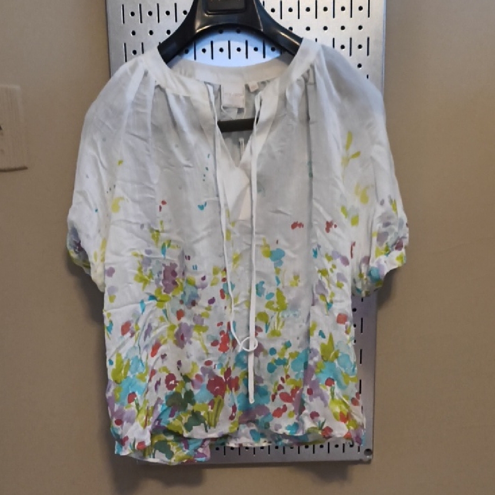 Zac & Rachel White Floral Blouse